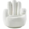 Draaiende Fauteuil Van Imitatiebont Catchy - Wit