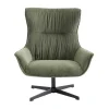 Draaifauteuil Van Groen Ribfluweel Galati