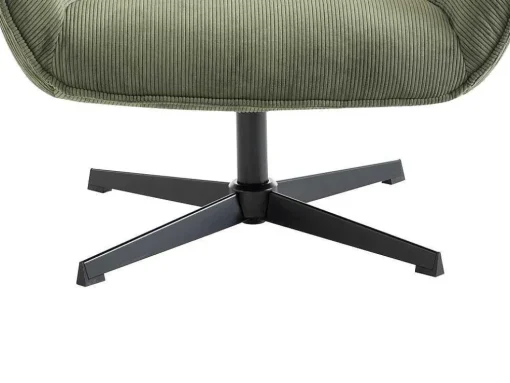 Draaifauteuil Van Groen Ribfluweel Galati