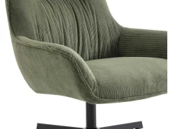 Draaifauteuil Van Groen Ribfluweel Galati