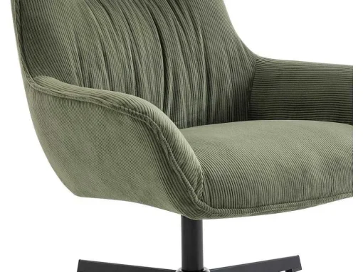 Draaifauteuil Van Groen Ribfluweel Galati