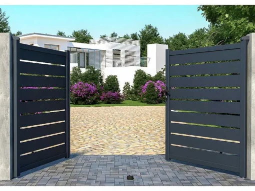 Draaihek Van Aluminium - Antraciet - L305Xh183 Cm - Primo