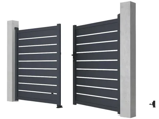 Draaihek Van Aluminium - Antraciet - L305Xh183 Cm - Primo
