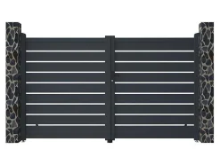 Draaihek Van Aluminium - Antraciet - L305Xh183 Cm - Primo