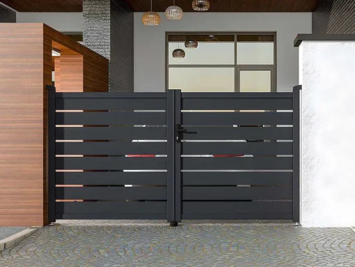 Draaihek Van Aluminium - Antraciet - L305Xh183 Cm - Primo