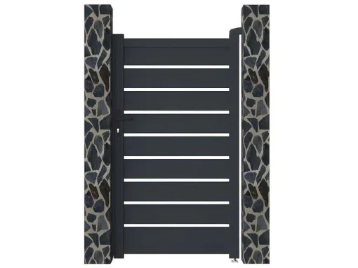 Draaihekje Van Aluminium - Antraciet - L100Xh176 Cm - Primo