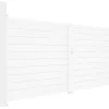 Draaipoort Van Aluminium B397 X H181 Cm Wit - Nazario
