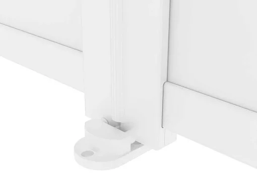 Draaipoort Van Aluminium L305 X H181 Cm Wit - Nazario