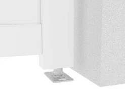 Draaipoort Van Aluminium L305 X H181 Cm Wit - Nazario