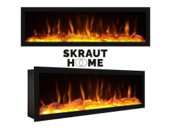 Dressoir, Opbergkast, 210, 4 Deuren, Elektrische Haard Xxl, Industrieel Design, Cement