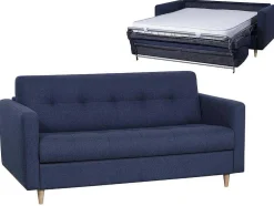Driezits Express Bedbank Van Stof Ganoa - Antraciet