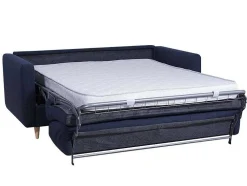Driezits Express Bedbank Van Stof Ganoa - Blauw