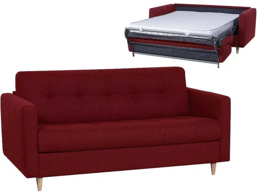 Driezits Express Bedbank Van Stof Ganoa - Blauw