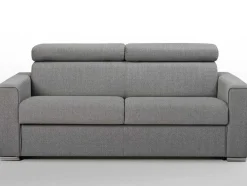Driezits Express-Bedbank Van Stof Vizir - Grijs - Slaapafmeting 140 Cm