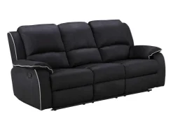 Driezits Relaxbank Microvezel Hernani - Zwart