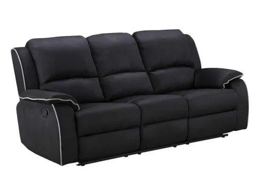 Driezits Relaxbank Microvezel Hernani - Zwart
