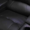 Driezits Relaxbank Van Leer Aroma - Zwart