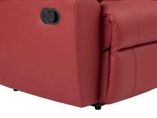 Driezits Relaxbank Van Leer Aroma - Rood