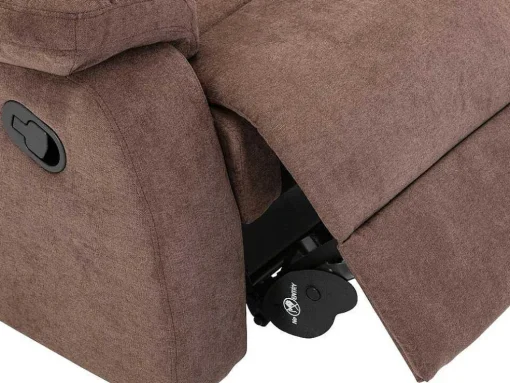 Driezits Relaxbank Van Stof Tolzano - Donkerbruin