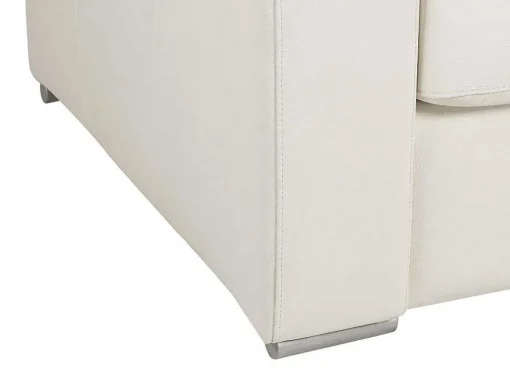 Driezits Slaapbank 100% Buffelleer Delectea Ii - Wit