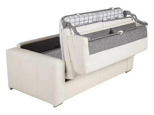 Driezits Slaapbank 100% Buffelleer Delectea Ii - Wit