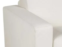 Driezits Slaapbank 100% Buffelleer Delectea Ii - Wit