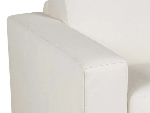 Driezits Slaapbank 100% Buffelleer Delectea Ii - Wit