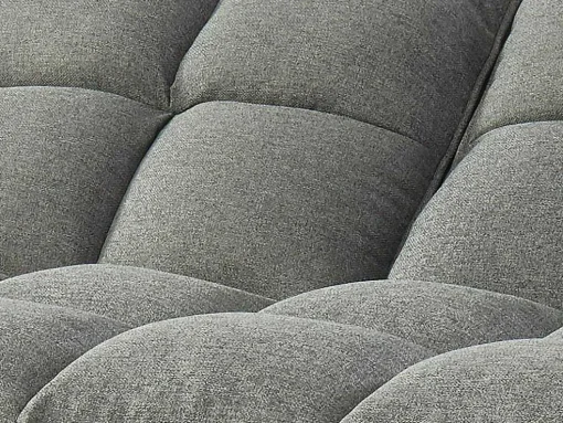 Driezits Slaapbank Van Stof Loeline - Gechineerd Grijs