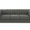 Driezitsbank Van Buffelleer Chesterfield - Grijs