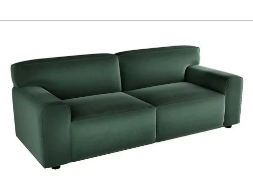 Driezitsbank Van Groen Velours Otrano