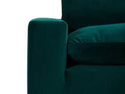 Driezitsbank Van Smaragdgroen Velours Amaury