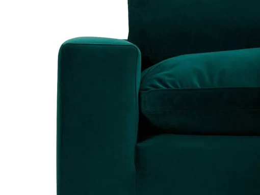 Driezitsbank Van Smaragdgroen Velours Amaury