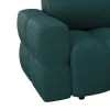 Driezitsslaapbank Van Blauwgroene Bouclestof Issoro