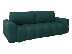 Driezitsslaapbank Van Blauwgroene Bouclestof Issoro