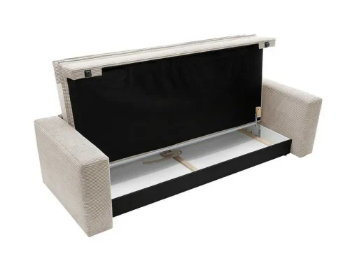 Driezitsslaapbank Van Cremewit Ribfluweel Tilia.