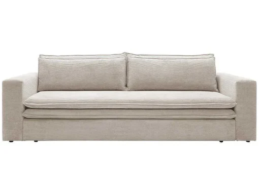 Driezitsslaapbank Van Cremewit Ribfluweel Tilia.