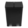 Dubbele Pedaalemmer 60 L - Zwart