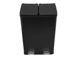 Dubbele Pedaalemmer 60 L - Zwart