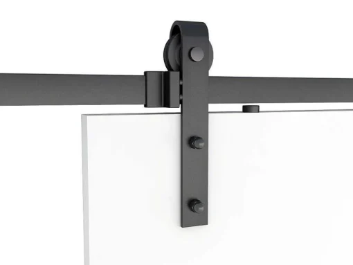 Dubbele Schuifdeur - 2 X H205 X L83 Cm - Mdf + Wit Pvc - Varin