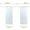 Dubbele Schuifdeur In Opbouw - H205 X L166 Cm - Gehard Glas - Alina