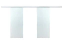 Dubbele Schuifdeur In Opbouw - H205 X L166 Cm - Gehard Glas - Alina