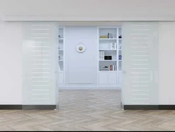 Dubbelwandige Schuifdeur - H205 X L166Cm - Gehard Glas - Astana