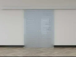 Dubbelwandige Schuifdeur - H205 X L166Cm - Gehard Glas - Astana