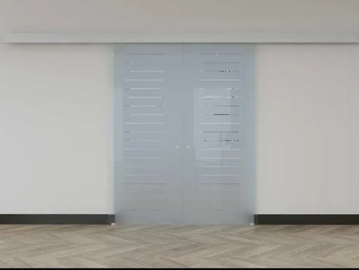 Dubbelwandige Schuifdeur - H205 X L166Cm - Gehard Glas - Astana