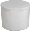 Dunken Poef, Hocker Met Opbergruimte O51Cm Velours Beige.