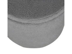 Dunken Poef, Hocker Met Opbergruimte O51Cm Teddystof Bruin.