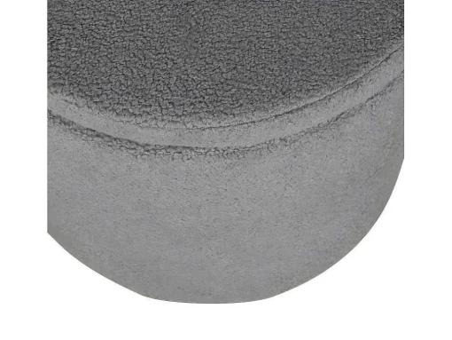 Dunken Poef, Hocker Met Opbergruimte O51Cm Teddystof Bruin.