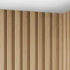 3D-Wandpaneel - 2,83 M - Natuurlijke Houtkleur - Set Van 8 - Flint