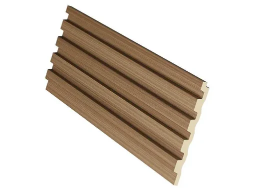 3D-Wandpaneel - 3,71 M - Natuurlijke Houtkleur - Set Van 8 - Tatiana