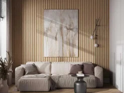 3D-Wandpaneel - 2,83 M - Natuurlijke Houtkleur - Set Van 8 - Flint